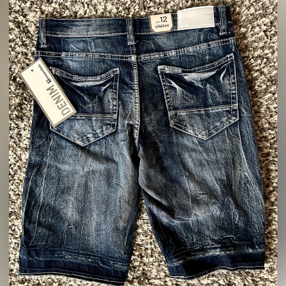 Boys Shorts Size 12, distressed Jeans,NWT, stretch Denim - Picture 2 of 4